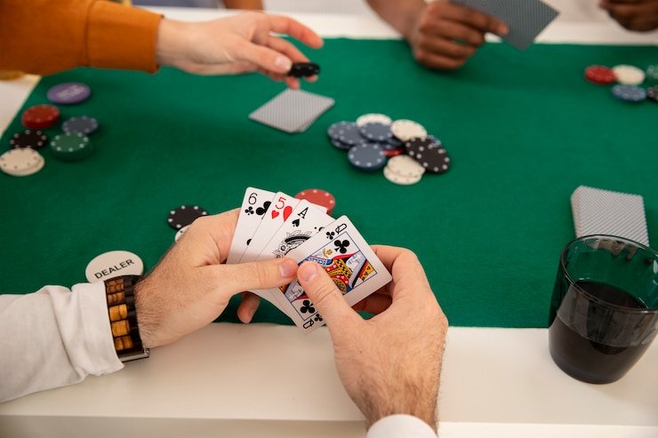 Antarmuka permainan kasino langsung giga slot88 dengan dealer manusia dan meja baccarat